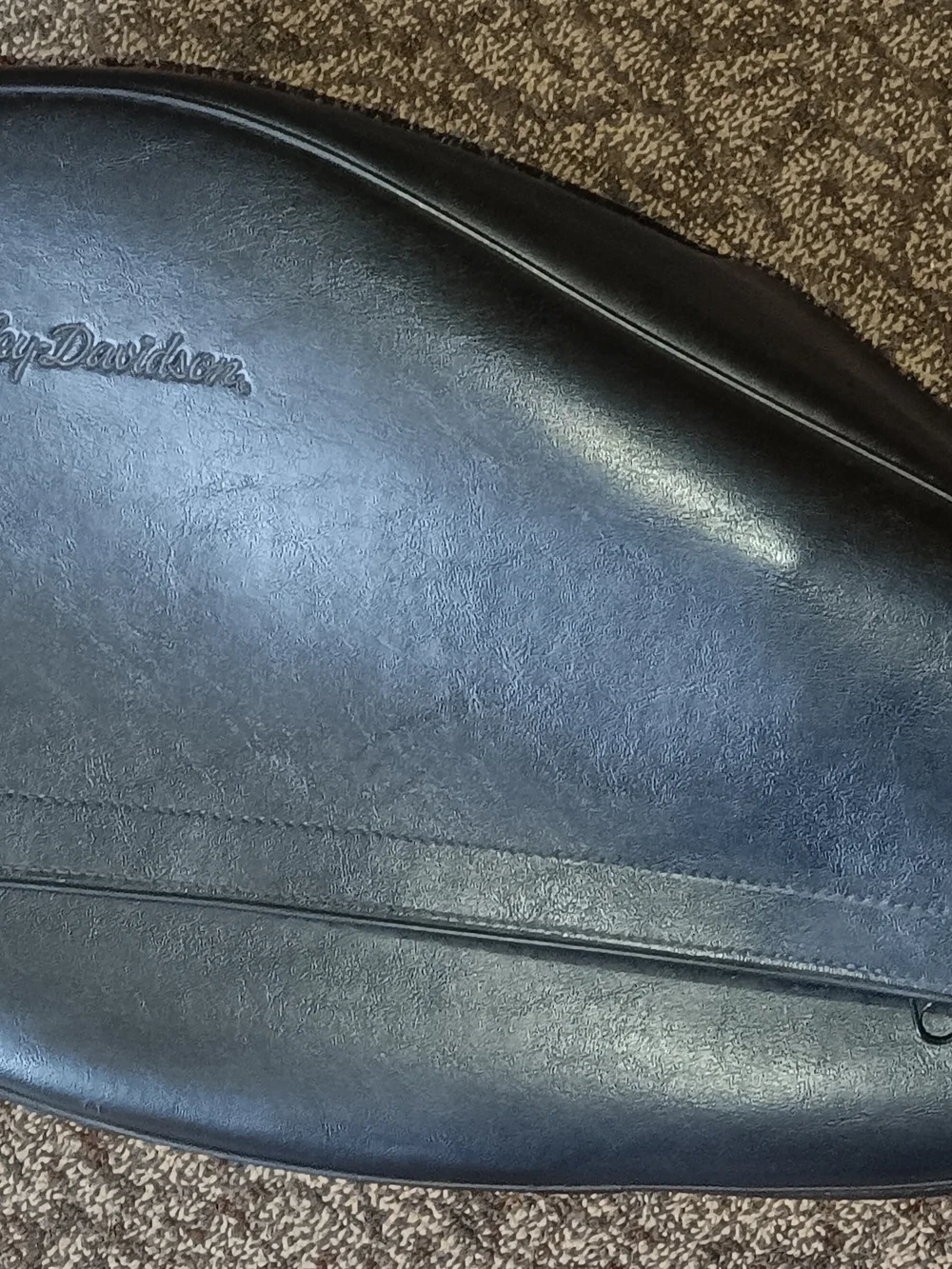 Harley-Davidson Black Motorcycle Left Side Saddle Bag